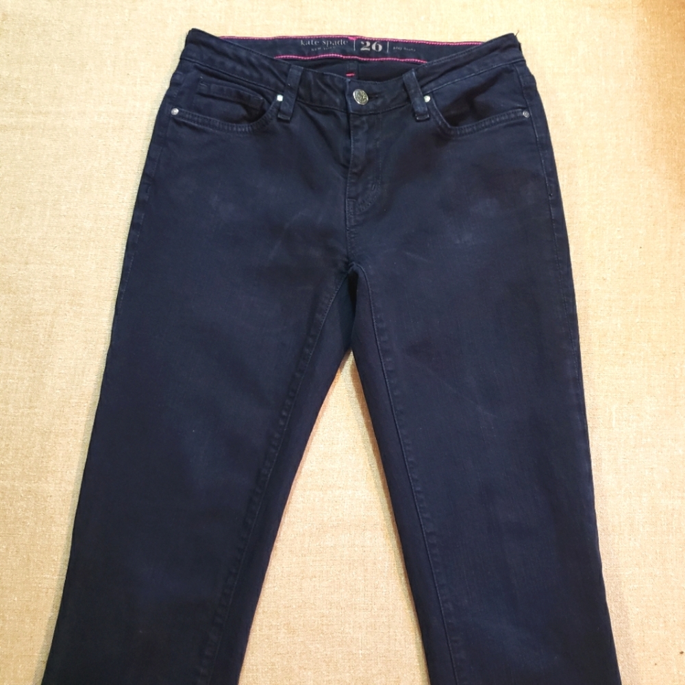 Kate Spade Broome Street  Jeans Size 26 Black Super Cute